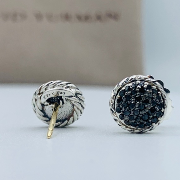 David Yurman Jewelry - David Yurman Chatelaine Petite Black Diamond Studs